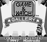 Game & Watch Gallery Title Screen